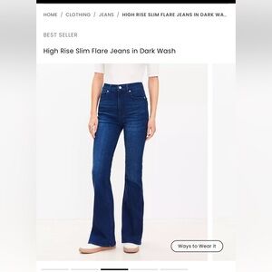 The Loft Slim Flare Jeans